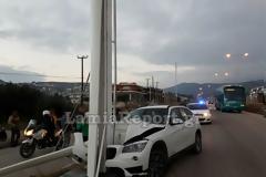 Λαμία: Απογειώθηκε και καρφώθηκε στην κολόνα