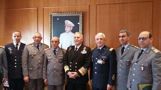 Φωτό από την επίσκεψη Αρχηγού ΓΕΕΘΑ Ναύαρχου Ευάγγελου Αποστολάκη στο Μαρόκο - Φωτογραφία 1