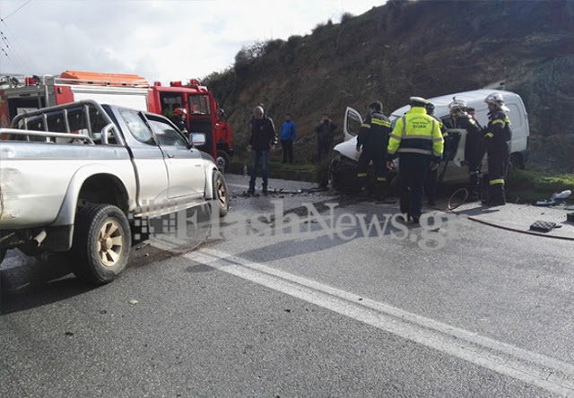 Νεκρή γυναίκα σε τροχαίο δυστύχημα στην εθνική οδό στην Κίσσαμο - Φωτογραφία 2