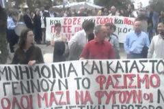 Αντιφασιστική διαμαρτυρία στην παρέλαση της 28ης Οκτωβρίου [video]