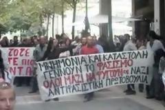 Αντιφασιστική διαμαρτυρία στην παρέλαση της 28ης Οκτωβρίου [video]