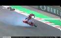 Τρόμος στο Moto Gp: Αναβάτης εκτοξεύεται και πέφτει στο έδαφος με ταχύτητα 350 χλμ/ώρα! [video]