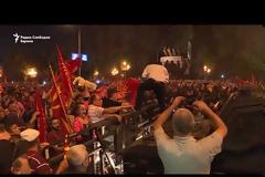Αγρια επεισόδια και στα Σκόπια για τη Συμφωνία στις Πρέσπες