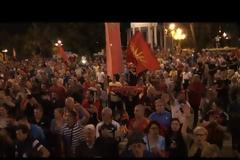 Αγρια επεισόδια και στα Σκόπια για τη Συμφωνία στις Πρέσπες