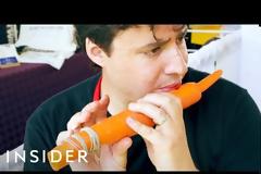 Φτιάχνει μουσικά όργανα από λαχανικά και όντως παίζουν [video]