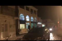 Επεισόδια και «γαλλικά» τα ξημερώματα έξω από το Α. Τ. Λευκίμμης (video)