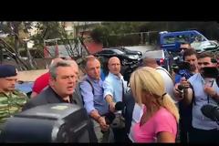 Σε Μάτι και Ραφήνα ο Π.Καμμένος - Οι διάλογοι με τους πυρόπληκτους