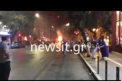 ΔΕΘ: Μέσα αποθέωση, έξω “πόλεμος”! Άγρια επεισόδια με ακροδεξιούς στο κέντρο της Θεσσαλονίκης – video