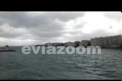 Χειμωνιάτικο σκηνικό και στη Χαλκίδα (ΒΙΝΤΕΟ)