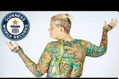 Αυτή η γυναίκα έχει τα περισσότερα τατουάζ σε ολόκληρο τον κόσμο! [photos- video]