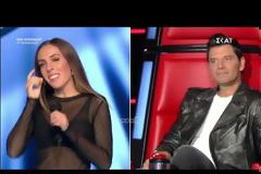 The Voice: Πάγωσε ο Σάκης Ρουβάς μόλις είδε την παίκτρια!