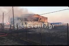 Βίντεο και φωτογραφίες από την πυρκαγιά που στοίχισε τη ζωή σε πυροσβέστη
