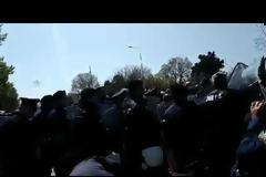 Πορεία διαμαρτυρίας μετά την παρέλαση...