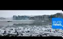 Kατάρρευση παγόβουνου προκαλεί μίνι-τσουνάμι απειλώντας δεκάδες τουρίστες (Video)