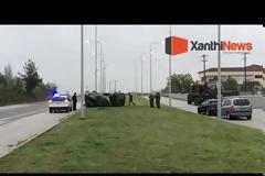 Βίντεο: Τροχαίο ατύχημα με στρατιωτικό όχημα μεταφοράς προσωπικού πριν λίγο έξω από το Στρατόπεδο Τριανταφυλλίδη στην Ξάνθη (+φωτογραφίες)