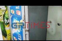 Περιπολικό πέφτει σε περίπτερο σε καταδίωξη