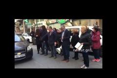 Συγκέντρωση στο Υπουργείο Υγείας των καθαριστριών από το Δρομοκαΐτειο