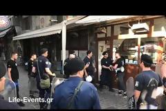 Θεσσαλονίκη: Ενταση και προσαγωγές έξω από το χώρο που θα μιλήσει ο Αλ. Τσίπρας (ΒΙΝΤΕΟ & ΦΩΤΟ)