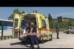 Βουτιά θανάτου έκανε γυναίκα από τη γέφυρα του Ισθμού (βίντεο)