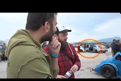 Γύρω από το αυτοκίνητο - Mitsubishi EVO πέφτει σε... σταματημένο αυτοκίνητο στην πίστα των Μεγάρων