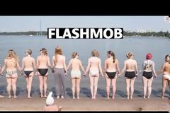 Δεκάδες Φινλανδές ξεγύμνωσαν τα στήθη τους σε παραλία του Ελσίνκι για flashmob διαμαρτυρίας