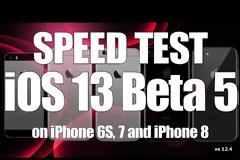 Δοκιμή ταχύτητας στα λειτουργικά iOS 13 Beta 5 ενάντια του iOS 12.4