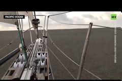 Βίντεο: Πλοίο ταξιδεύει πάνω σε... λάβα μετά από έκρηξη ηφαιστείου στον Ειρηνικό