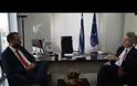 Συνάντηση Νεκτάριου Φαρμάκη με τον Αμερικανό Πρέσβη Τζέφρι Πάιατ