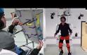 Ανάπηρος περπατάει δίνοντας εντολές σε εξωσκελετό [video]
