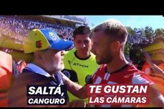 Ο Μαραντόνα αρπάχτηκε με αντίπαλο παίκτη