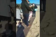 Θεοφάνια: Ο αέρας έριξε κάτω τον ιερέα την ώρα του αγιασμού των υδάτων (video)