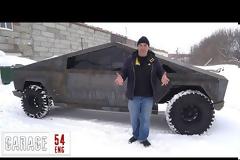 Ρώσος φτιάχνει το “δικό” του Tesla Cybertruck (video)