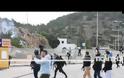 Ντροπή! Τα έσπασαν όλα φεύγοντας από τη Χίο άνδρες των ΜΑΤ – ΒΙΝΤΕΟ