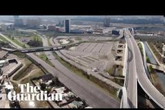 Lockdown λόγω COVID-19, drone footage θυμίζει σκηνικό ταινίας scifi