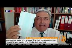 Βασιλακόπουλος: Καμία επιστημονική τεκμηρίωση ότι οι υφασμάτινες μάσκες παρέχουν προστασία (vid)