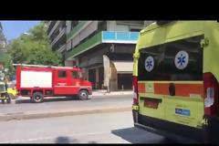 Τυλίχθηκε στις φλόγες αυτοκίνητο στη λεωφόρο Μεσογείων