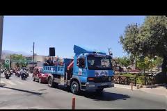 Μηχανοκίνητη πορεία στα Χανιά - Διαμαρτύρονται για τα μέτρα (βίντεο)