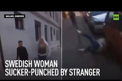 Σουηδία: Σοκάρει το βίντεο με τις γροθιές άνδρα σε ανυποψίαστη γυναίκα