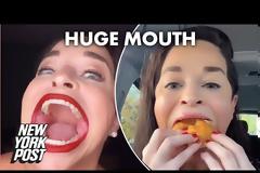 To τεράστιο στόμα της την έκανε διάσημη στο TikTok -βίντεο