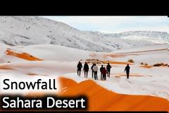 BINTEO.Χιόνισε στη Σαχάρα - Στους -2 βαθμούς η θερμοκρασία στη Σαουδική Αραβία
