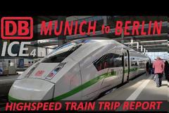 Ταξιδεύοντας με τρένο υψηλών ταχυτήτων από το Μόναχο στο Βερολίνο. Βίντεο.