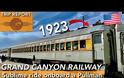 Ταξιδεύοντας με βαγόνια του 1923 της εταιρίας Grand Canyon Railway. Βίντεο.