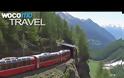 Παραμυθένια σιδηροδρομική διαδρομή στις χιονισμένες Άλπεις – Το κόκκινο τρένο που διασχίζει 55 τούνελ και 196 γέφυρες