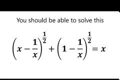 Μια ωραία εξίσωση με μια υπέροχη λύση