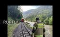 Αυστρία: Εκτροχιασμός τρένου με 17 μαθητές τραυματίες. Βίντεο.