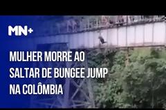 Σοκάρει η στιγμή που πέφτει η κοπέλα από το bunjee jumping στην Κολομβία (Video)