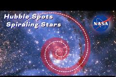 Το Hubble εντόπισε άστρα σε σπειροειδή τροχιά