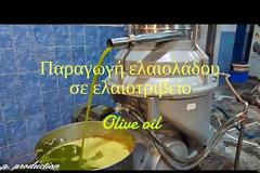 Διαδικασία παραγωγής ελαιόλαδου σε ελαιοτριβείο (Olive oil)