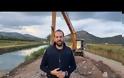 Ο Νεκτάριος Φαρμάκης στη γέφυρα Κατοχής και στο αντιπλημμυρικό έργο Λεσινίου