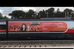 Ιταλία: Το ETR 500 ν.41 κατά της βίας των γυναικών φτάνει στην Αδριατική. Βίντεο.